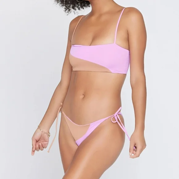 L Space Bikini Rosebud Putty Top M - Picture 5 of 6